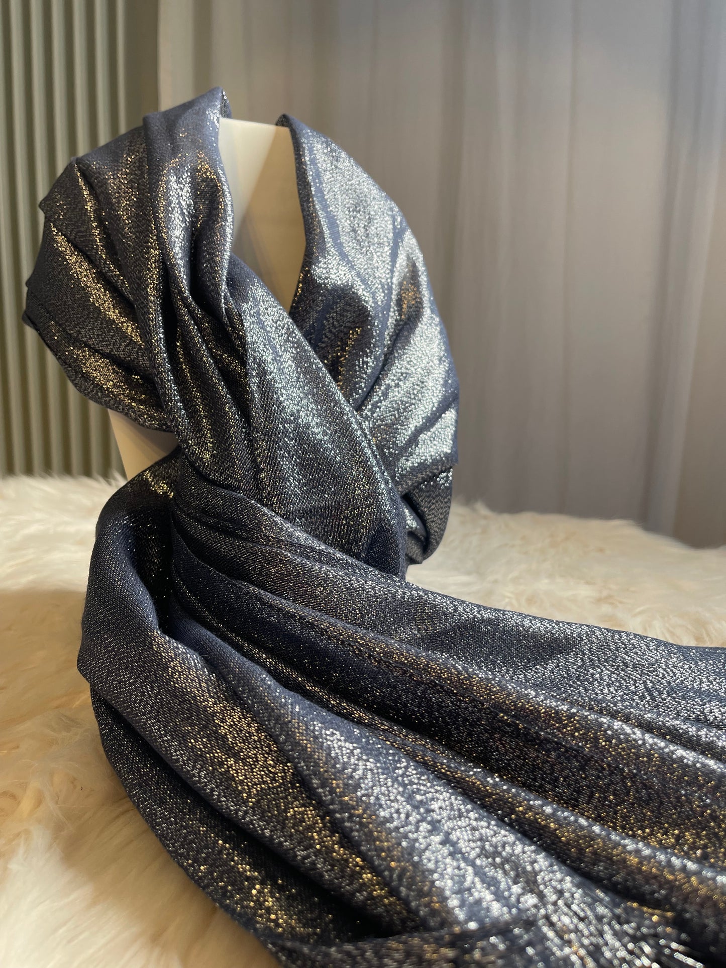 FOULARD LYNE BLEU