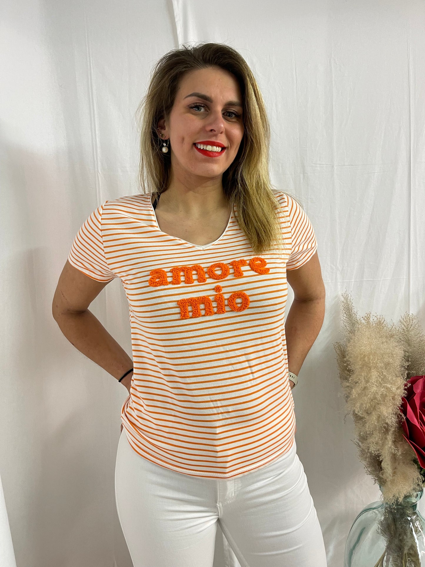 T-SHIRT AMORE MIO ORANGE