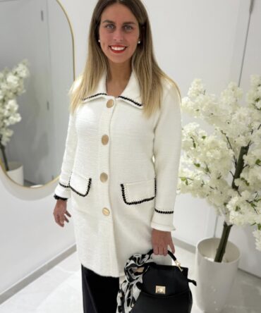 MANTEAU AMAL BLANC