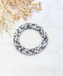 BRACELET SAFA BLANC - ARGENTÉ