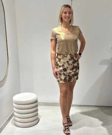 JUPE SEQUINS FLORA