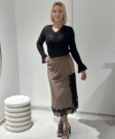 JUPE ISIS EFFET VELOURS