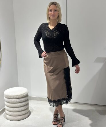 JUPE ISIS EFFET VELOURS